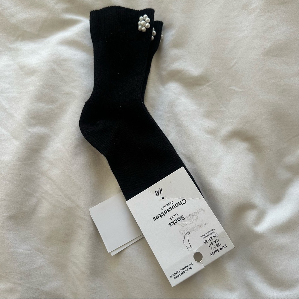 H&M Women’s 1-Pack Ribbed Ankle Socks